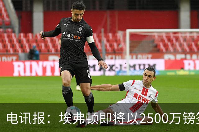 电讯报：埃弗顿即将以2500万镑签下米堡中场哈克尼